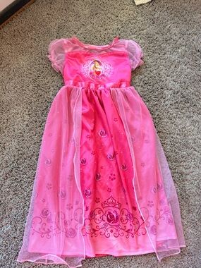 Aurora Disney Pink Princess Girls' Costume Dress - Pink